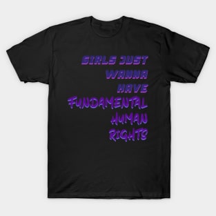 Girls Just Wanna Have Fundamental Human Rights T-Shirt